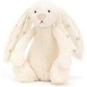 Peluche lapin bashful blanc étoile Twinkle 18 cm - Jellycat