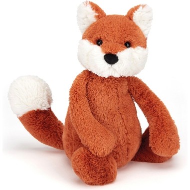 Poupée-Peluche - Renard arctique avec salopette beige et foulard – Veille  sur toi