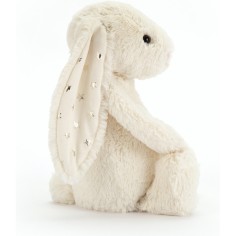 Peluche lapin bashful blanc étoile Twinkle 18 cm - Jellycat 2