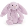 Peluche lapin bashful mauve de - small - Jellycat