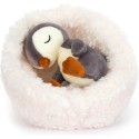 Peluche Pingouin dans son nid Hibernating - Jellycat