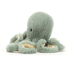 Odyssey petite pieuvre verte Octopus Baby - 14 cm - Jellycat 2