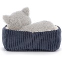 Peluche chat et son panier Napping Nipper - Jellycat