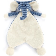 Doudou plat bleu bébé éléphant bleu Cordy Roy - Jellycat