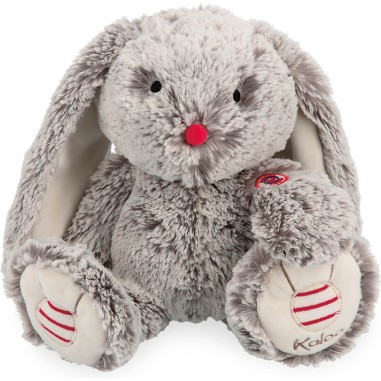 Peluche musicale lapin Gris prestige Léo - Kaloo