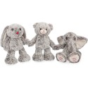 Peluche musicale lapin Gris prestige Léo - Kaloo