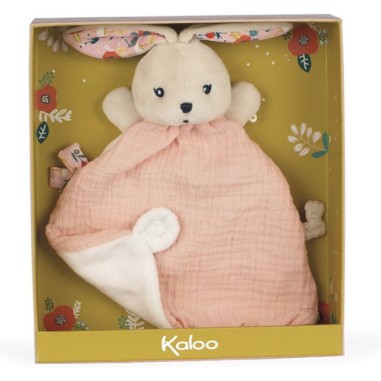 K'Doux - Doudou Lapin Coquelicot - 20Cm - Kaloo K'Doux - Doudou Lapin Coquelicot - 20Cm - Kaloo