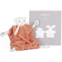 Doudou ourson corail 20cm - Plume - Kaloo