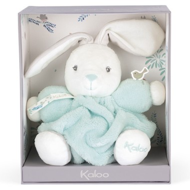 Peluche lapin Patapouf Vert d'eau - 20 cm - Kaloo Peluche lapin Patapouf Vert d'eau - 20 cm - Kaloo
