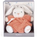 Doudou Patapouf lapinou corail petit 20cm - Plume - Kaloo