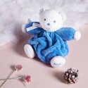 Doudou Patapouf ourson bleu océan petit 20cm - Plume - Kaloo