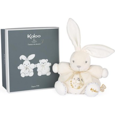 Peluche musicale lapin Patapouf Crème - 15 cm - Kaloo