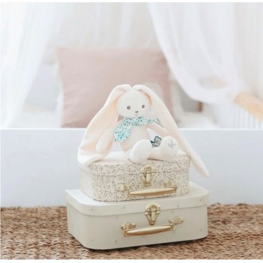 Peluche pantin hochet Lapinou crème mini 17cm - Perle - Kaloo Peluche pantin hochet Lapinou crème mini 17cm - Perle - Kaloo
