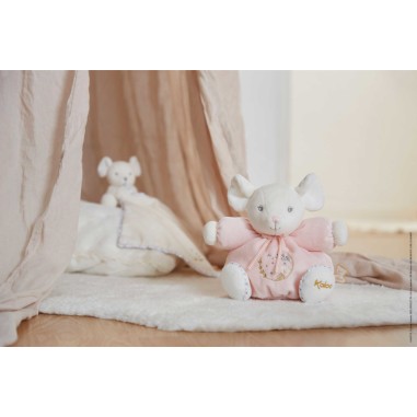 Peluche souris Patapouf Rose - 15 cm - Kaloo Peluche souris Patapouf Rose - 15 cm - Kaloo