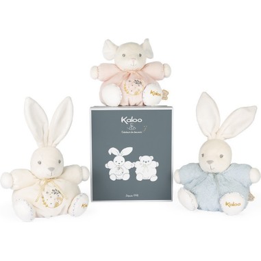 Peluche lapin Patapouf Bleu - 15 cm - Kaloo Peluche lapin Patapouf Bleu - 15 cm - Kaloo