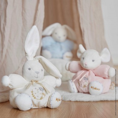 Peluche lapin Patapouf Bleu - 15 cm - Kaloo Peluche lapin Patapouf Bleu - 15 cm - Kaloo