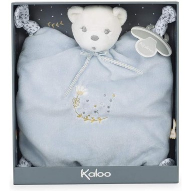 Doudou ourson 4 noeuds bleu 20 cm - Kaloo Doudou ourson 4 noeuds bleu 20 cm - Kaloo