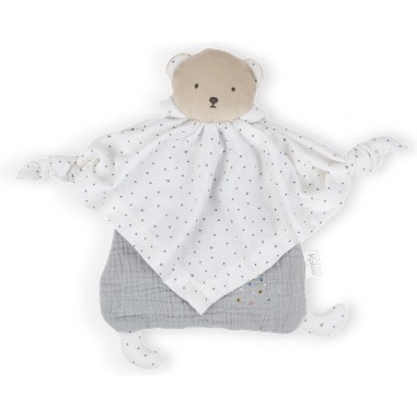 Petit pas doudou coton bio ourson gris - Kaloo Petit pas doudou coton bio ourson gris - Kaloo