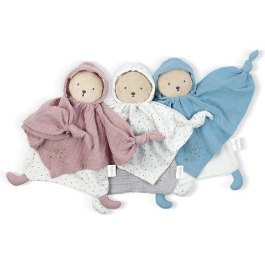 Petit pas doudou coton bio ourson gris - Kaloo Petit pas doudou coton bio ourson gris - Kaloo