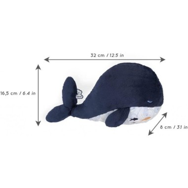 Peluche bouillotte chaud et froid Baleine medium - Kaloo Peluche bouillotte chaud et froid Baleine medium - Kaloo