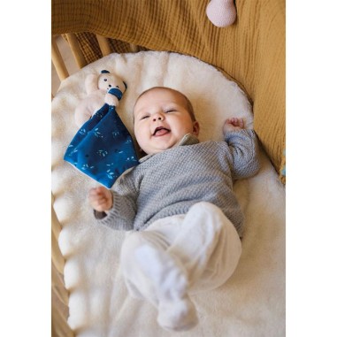 Carré douceur : Doudou ours Noctambule 17 cm - Kaloo Carré douceur : Doudou ours Noctambule 17 cm - Kaloo