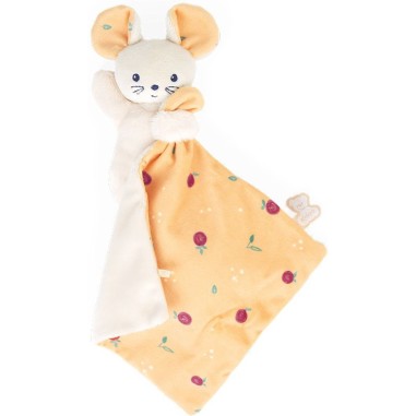 Carre douceur doudou souris fruit de la passion - Kaloo Carre douceur doudou souris fruit de la passion - Kaloo