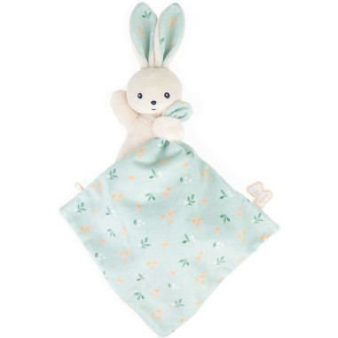 Carré douceur : Doudou lapin Bouquet d'agrumes 17 cm - Kaloo Carré douceur : Doudou lapin Bouquet d'agrumes 17 cm - Kaloo