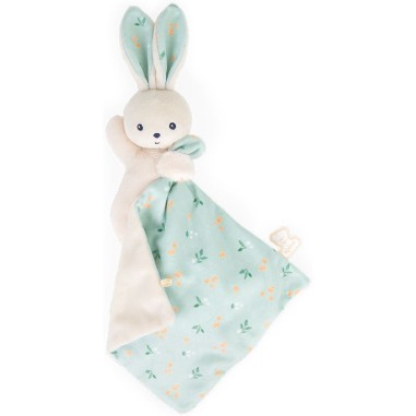 Carré douceur : Doudou lapin Bouquet d'agrumes 17 cm - Kaloo Carré douceur : Doudou lapin Bouquet d'agrumes 17 cm - Kaloo