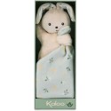 Carré douceur : Doudou lapin Bouquet d'agrumes 17 cm - Kaloo Carré douceur : Doudou lapin Bouquet d'agrumes 17 cm - Kaloo