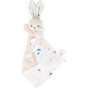 Carré douceur : Doudou lapin Blanc délicat 17 cm - Kaloo