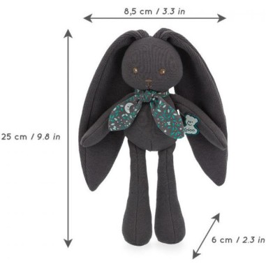 Peluche Pantin Lapin Gris Violine Lapinoo 25 cm - Kaloo Peluche Pantin Lapin Gris Violine Lapinoo 25 cm - Kaloo