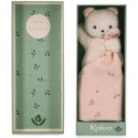 Carré douceur : Doudou ours Feuilles d'amour 17 cm - Kaloo