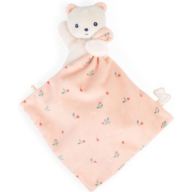 Carré douceur : Doudou ours Feuilles d'amour 17 cm - Kaloo Carré douceur : Doudou ours Feuilles d'amour 17 cm - Kaloo