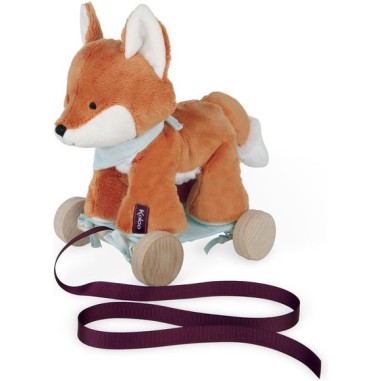 Peluche à tirer Paprika le renard 26cm - Les Amis - Kaloo