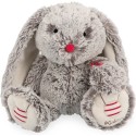 Peluche musicale Lapin Leo Gris Prestige Musical 31 cm - Rouge Kaloo