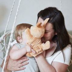 Doudou marionnette Lapin - Petites Chansons Kaloo 2