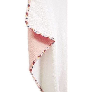 Ma cape de bain Lapin Coquelicot - K'Doux Kaloo Ma cape de bain Lapin Coquelicot - K'Doux Kaloo