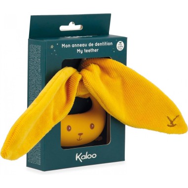 Anneau de dentition en silicone lapin - Ocre - Kaloo Anneau de dentition en silicone lapin - Ocre - Kaloo