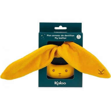 Anneau de dentition en silicone lapin - Ocre - Kaloo Anneau de dentition en silicone lapin - Ocre - Kaloo