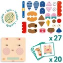 Jeu d'assemblage en bois : CreaFaces - Djeco Jeu d'assemblage en bois : CreaFaces - Djeco