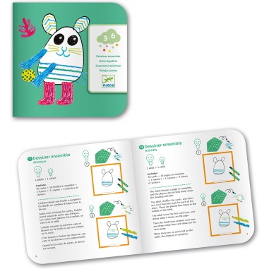 Coffret coloriage et stickers : Les animaux rigolos - Djeco Coffret coloriage et stickers : Les animaux rigolos - Djeco