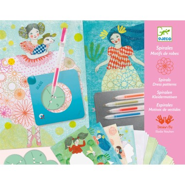 Dessin Et Coloriage - Spirales - Motifs De Robes - Djeco