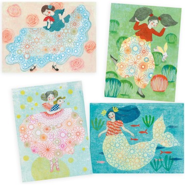 Dessin Et Coloriage - Spirales - Motifs De Robes - Djeco