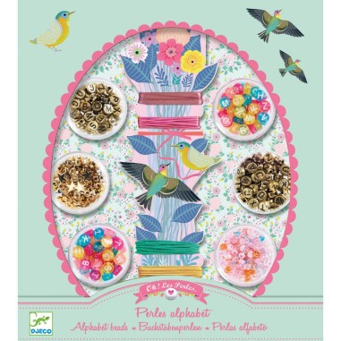 Kit de perles "oh les perles" : Alphabet - Djeco Kit de perles "oh les perles" : Alphabet - Djeco