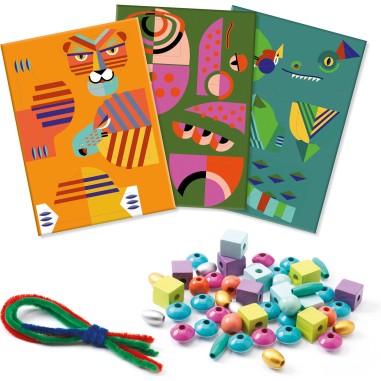 Coffret enfilage : Mes animaux à moi - Djeco Coffret enfilage : Mes animaux à moi - Djeco