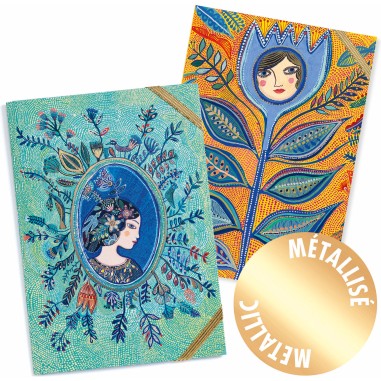 2 chemises à élastique Aurélia Lovely paper - Djeco 2 chemises à élastique Aurélia Lovely paper - Djeco