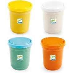 Pâte à modeler : 4 pots de pâte à modeler pailletée - Djeco 2