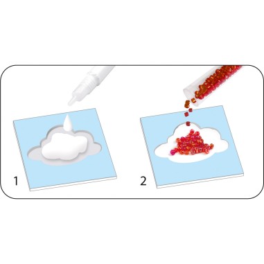 Kit créatif tableaux de perles : Féérie - Djeco Kit créatif tableaux de perles : Féérie - Djeco