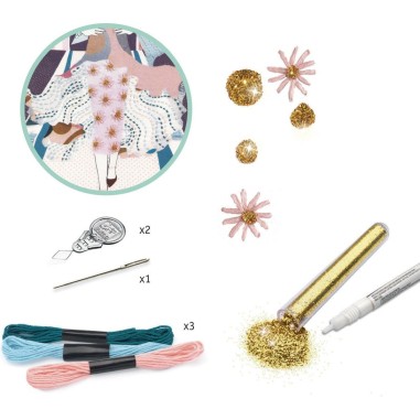 Set créatif : Broderie : Fashion week - Djeco Set créatif : Broderie : Fashion week - Djeco