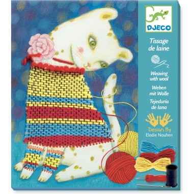 Coffret tissage de laine : Pull et pelotes - Djeco